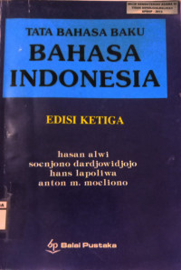 Image of Tata Bahasa Baku Bahasa Indonesia Edisi Ketiga